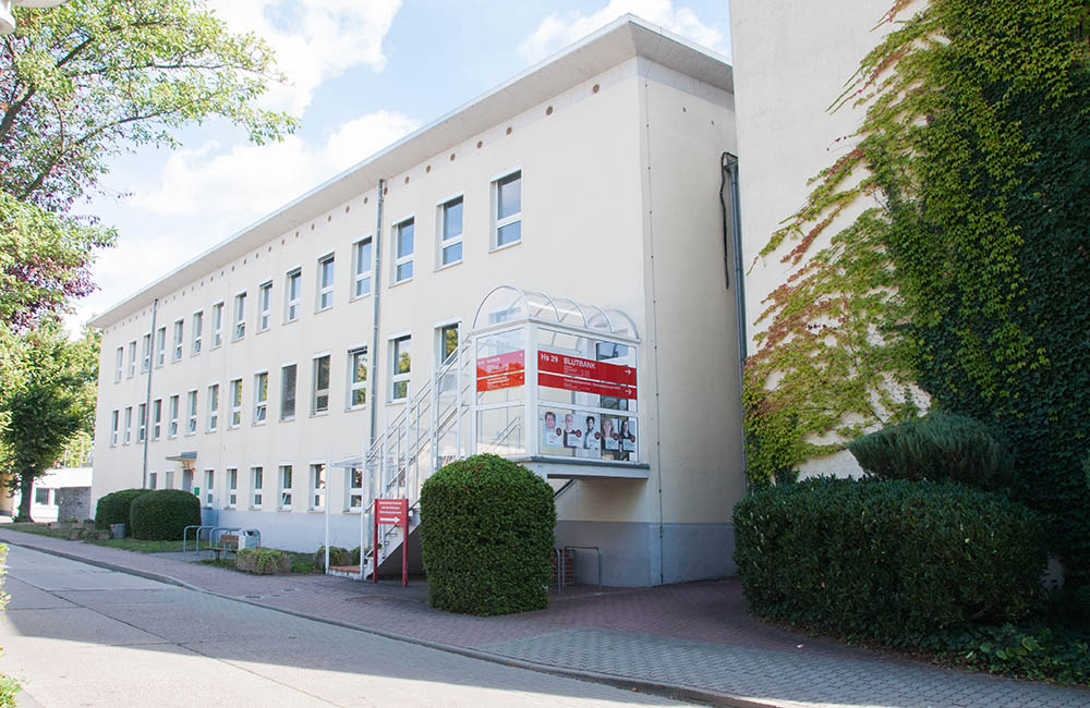 Außenansicht Transfusionsmedizin und Blutbank